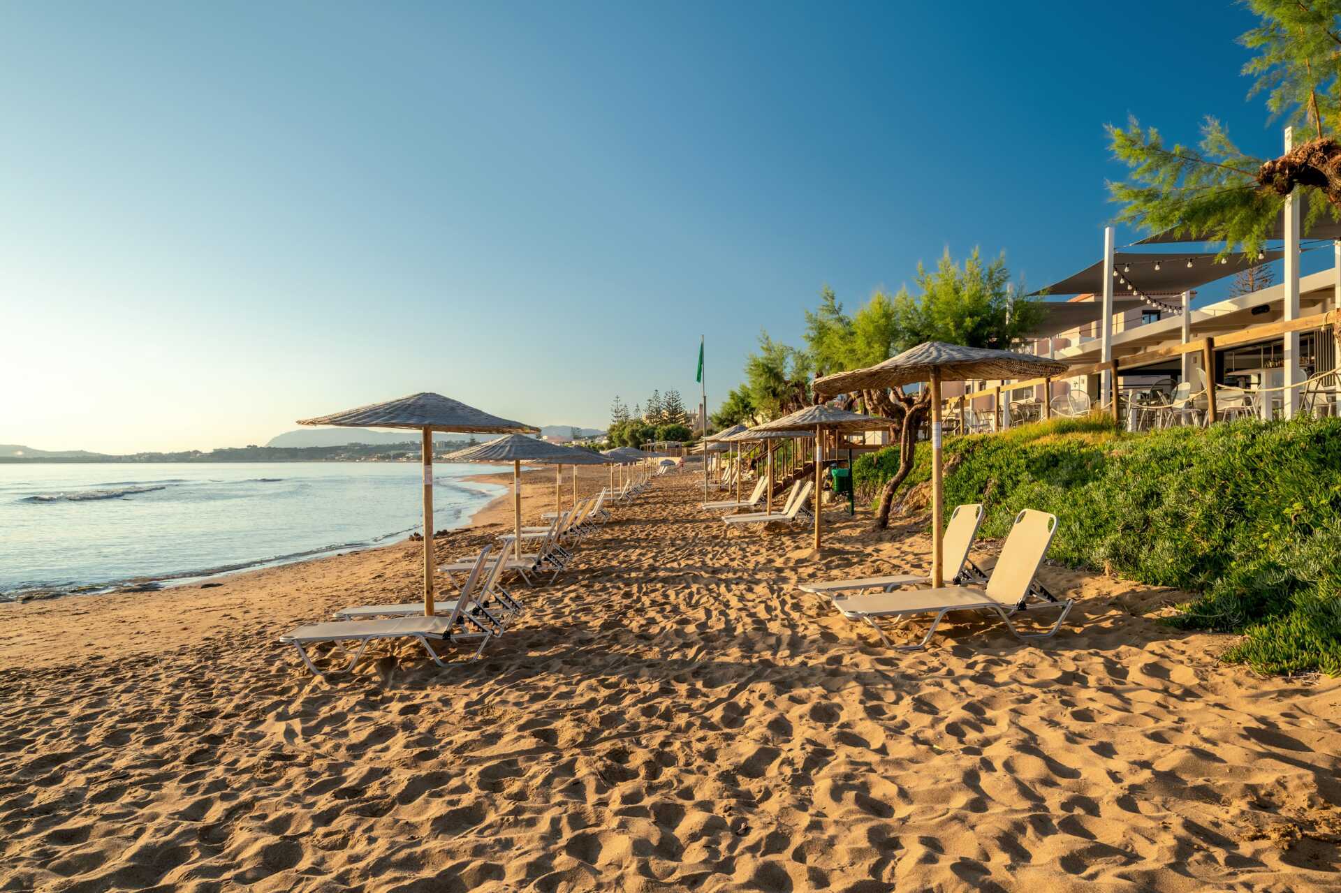 Stranden närmast hotell Iolida Star.