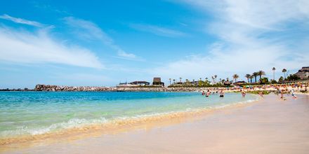 Stranden i Playa de Amadores på Gran Canaria, Spanien.