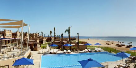Poolområdet på hotell Shams Prestige Abu Soma i Soma Bay, Egypten.