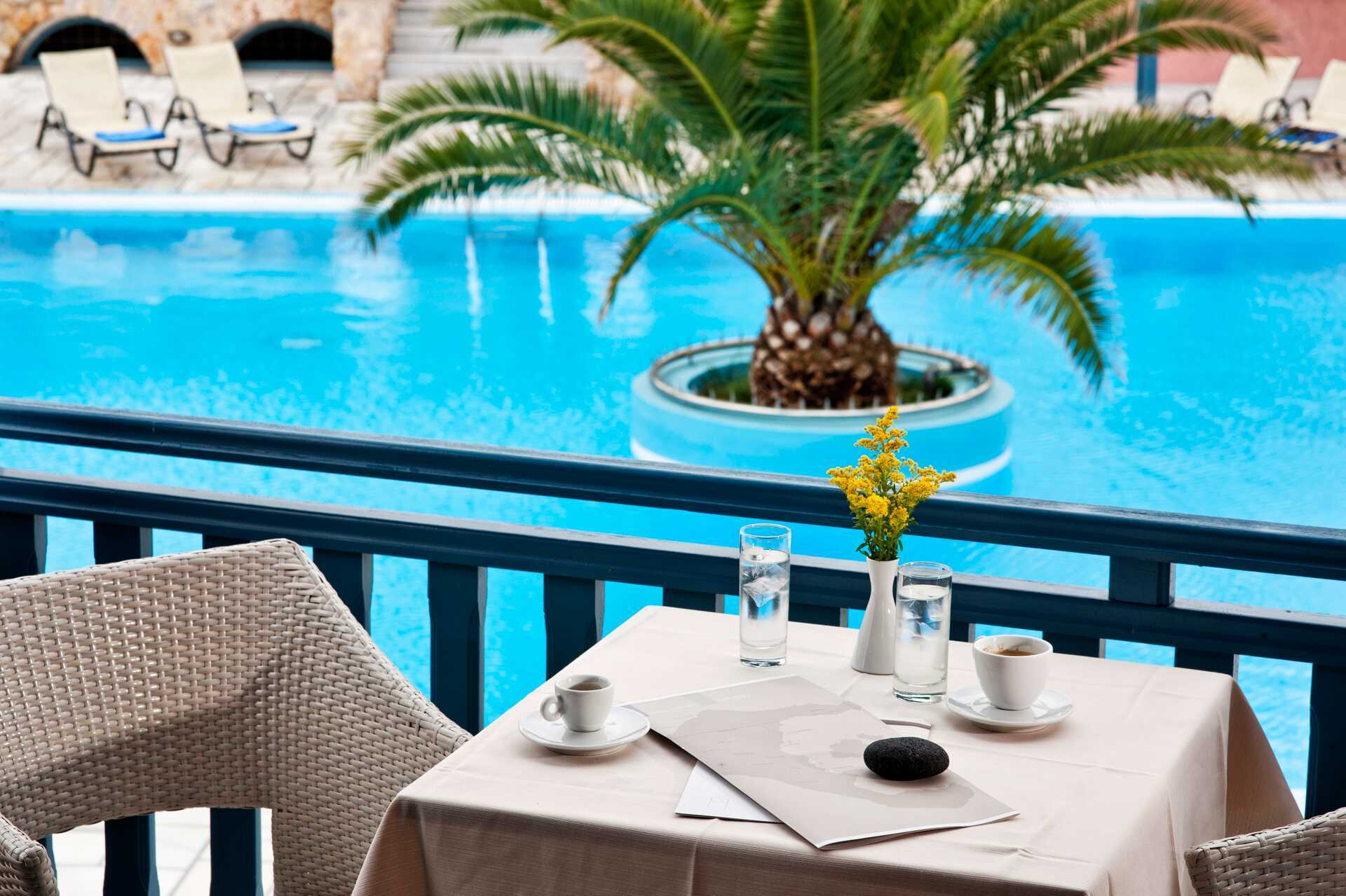 Hotell Aegean Plaza på Santorini, Grekland.