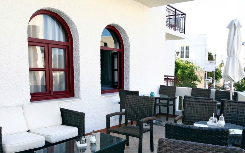Hotell Aeolis i Naxos stad, Grekland.