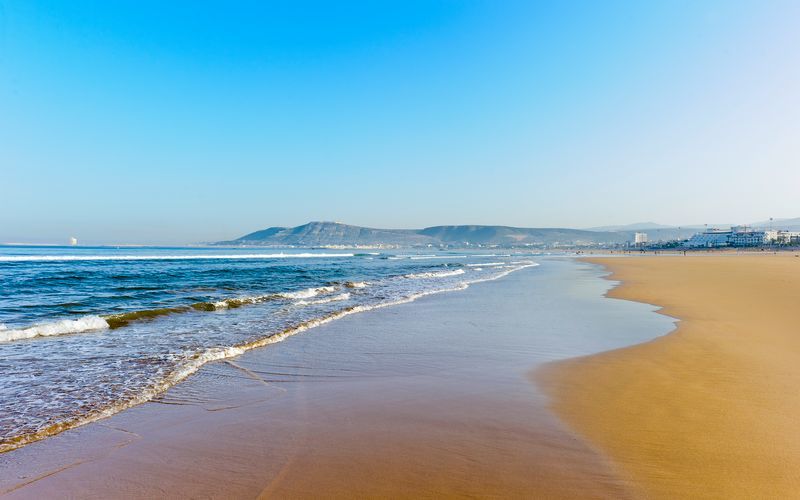 Stranden i Agadir, Marocko.
