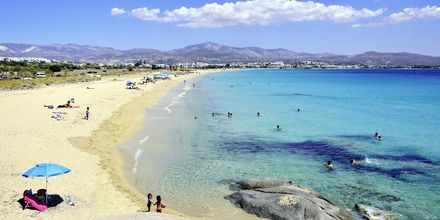 Agios Prokopios Beach på Naxos, Grekland.