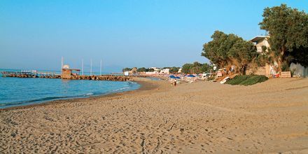 Strand i Agia Marina på Kreta, Grekland.