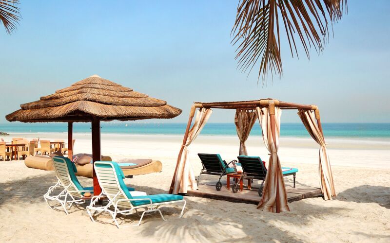 Stranden i Ajman, Förenade Arabemiraten.