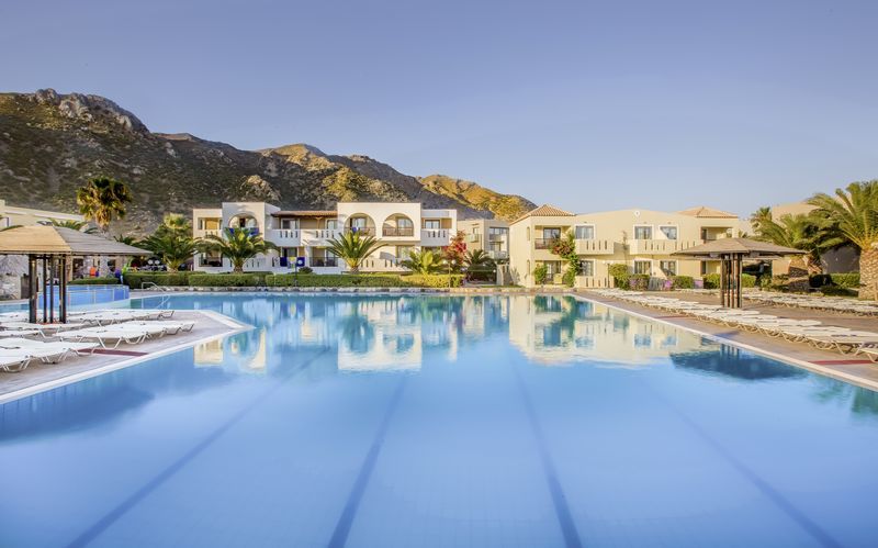 Pool på hotell Akti Beach Club i Kardamena på Kos, Grekland.