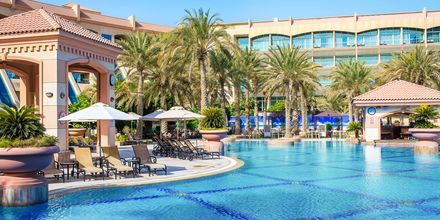 Poolområdet på hotell Al Raha Beach i Abu Dhabi, Förenade Arabemiraten.