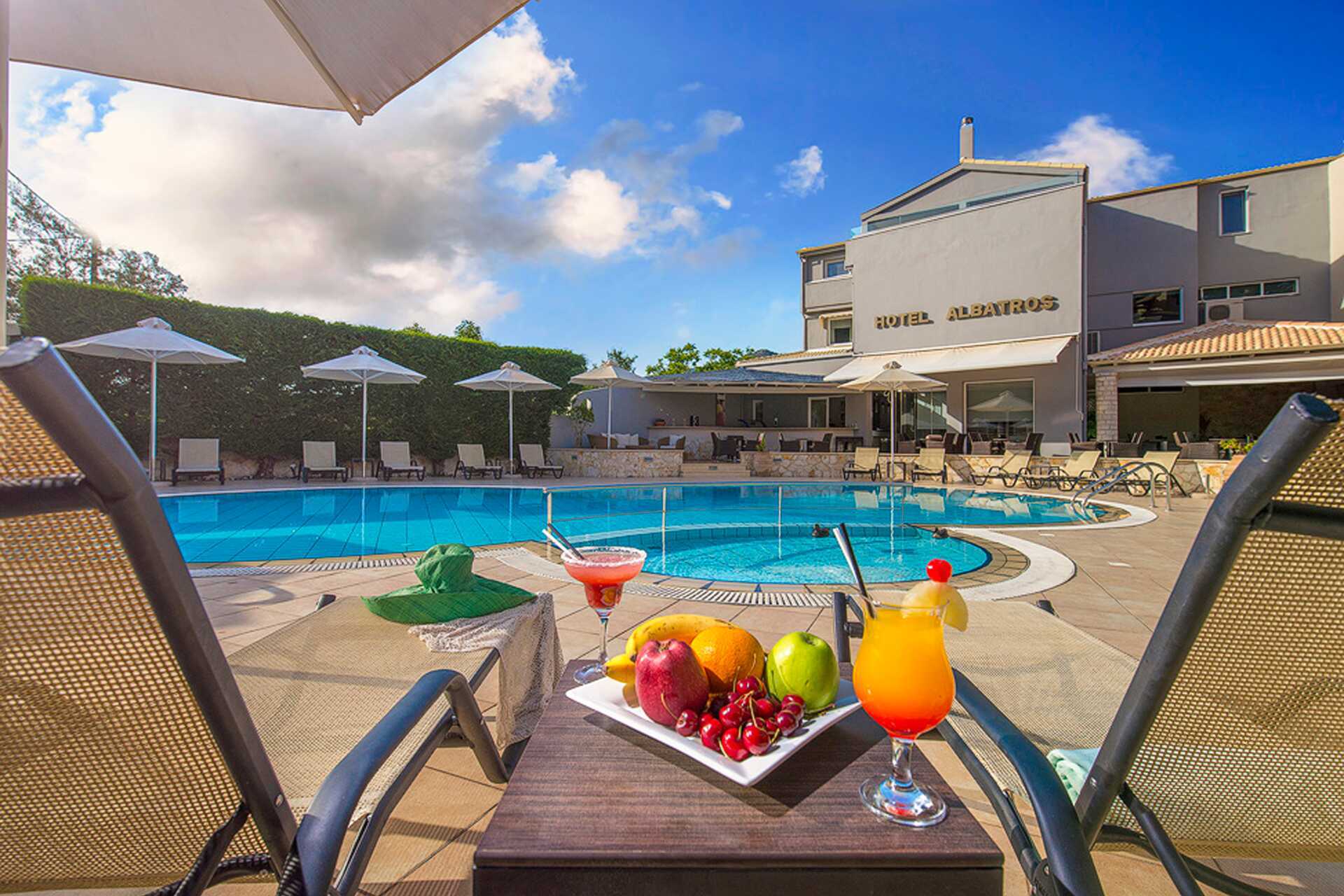 Hotell Albatros i Sivota, Grekland.