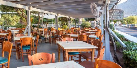 Restaurang på hotell Alinda på Leros, Grekland.