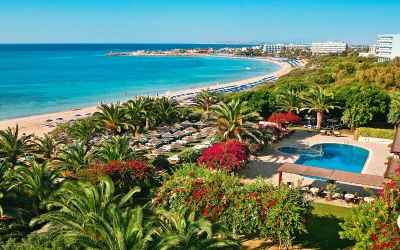 Hotell Alion Beach i Ayia Napa, Cypern.