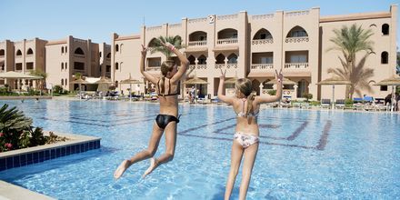 Poolområdet på hotell Aqua Vista i Hurghada, Egypten.
