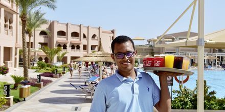 Poolområdet på hotell Aqua Vista i Hurghada, Egypten.