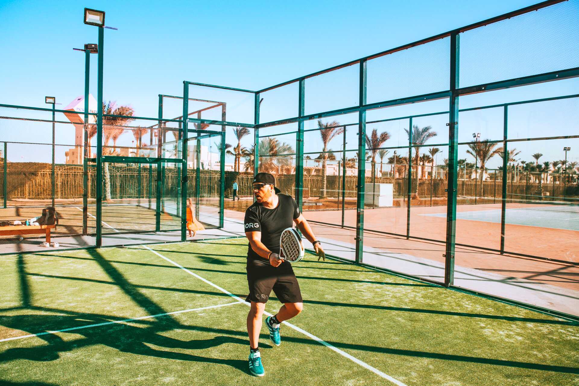 Padeltennis på hotell Aqua Vista i Hurghada, Egypten.