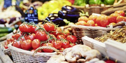 Grönsaksmarknaden i Argostoli hamn.