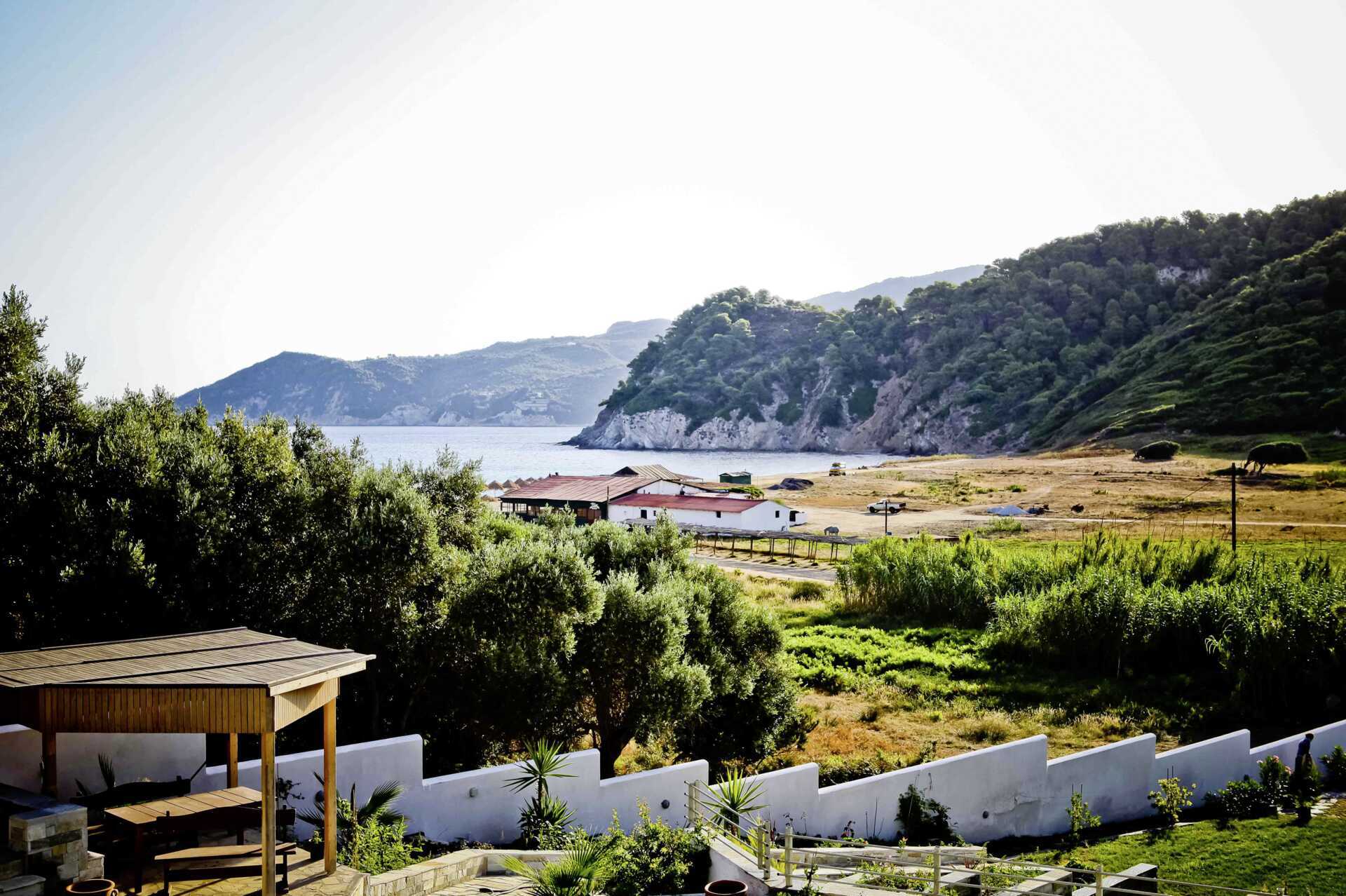 Utsikt mot havet på Aselinos Villa på Skiathos