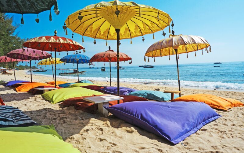 Strand på Bali - perfekt för strandchill!