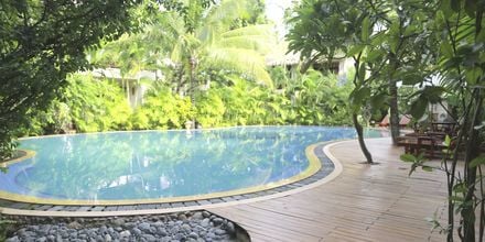 Pool på hotell Bamboo Village Resort i Phan Thiet, Vietnam.