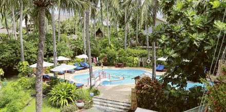Pool på Pool på hotell Bamboo Village Resort i Phan Thiet, Vietnam.