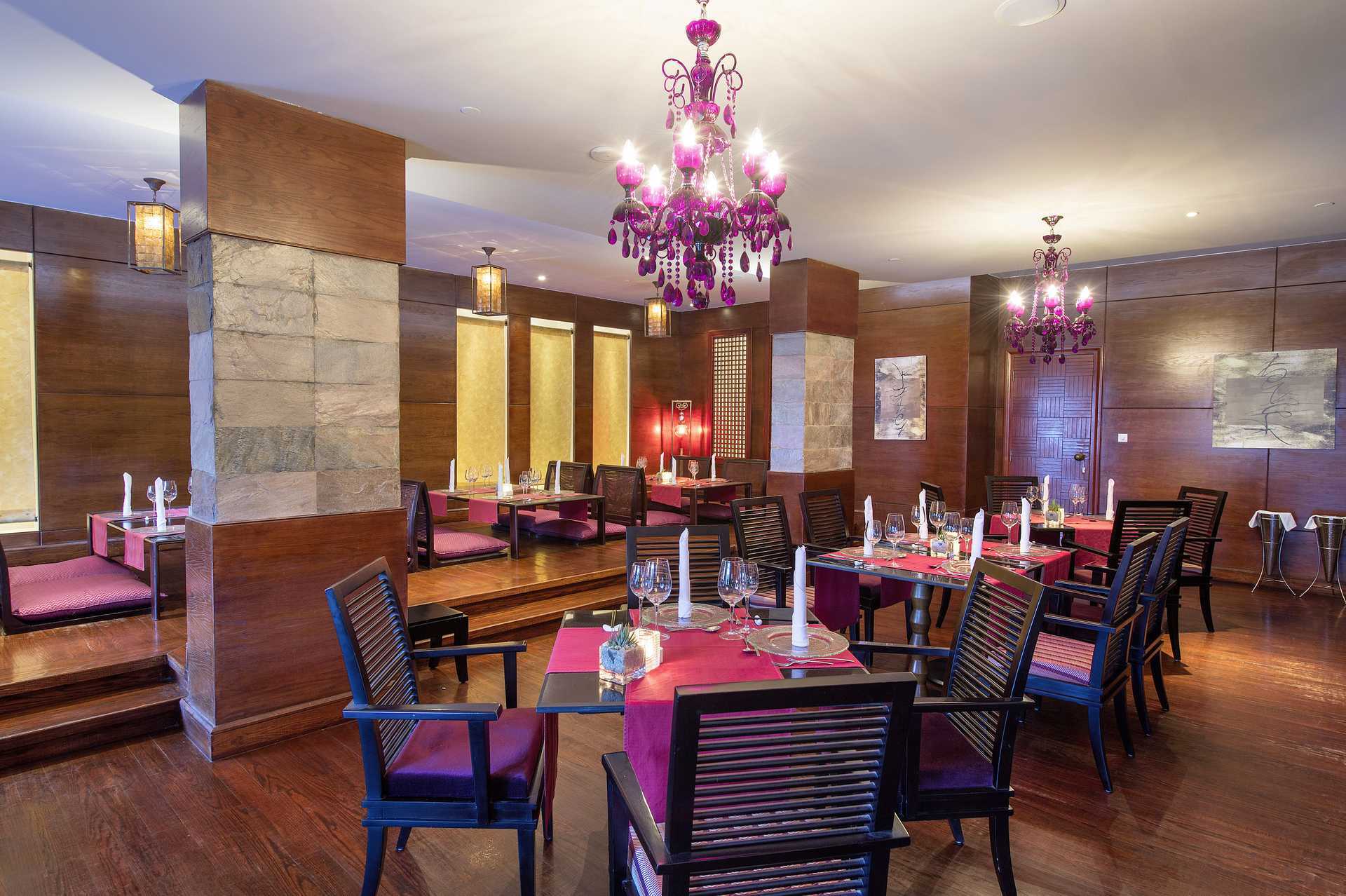 Restaurang på hotell Baron Palace Resort i Sahl Hasheesh, Egypten.