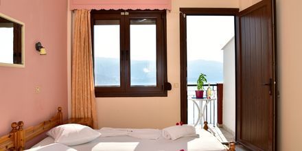 Dubbelrum på hotell Bella Vista på Samos, Grekland.