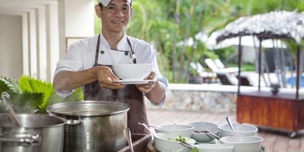 Restaurang på hotell Blue Ocean Resort i Phan Thiet, Vietnam.