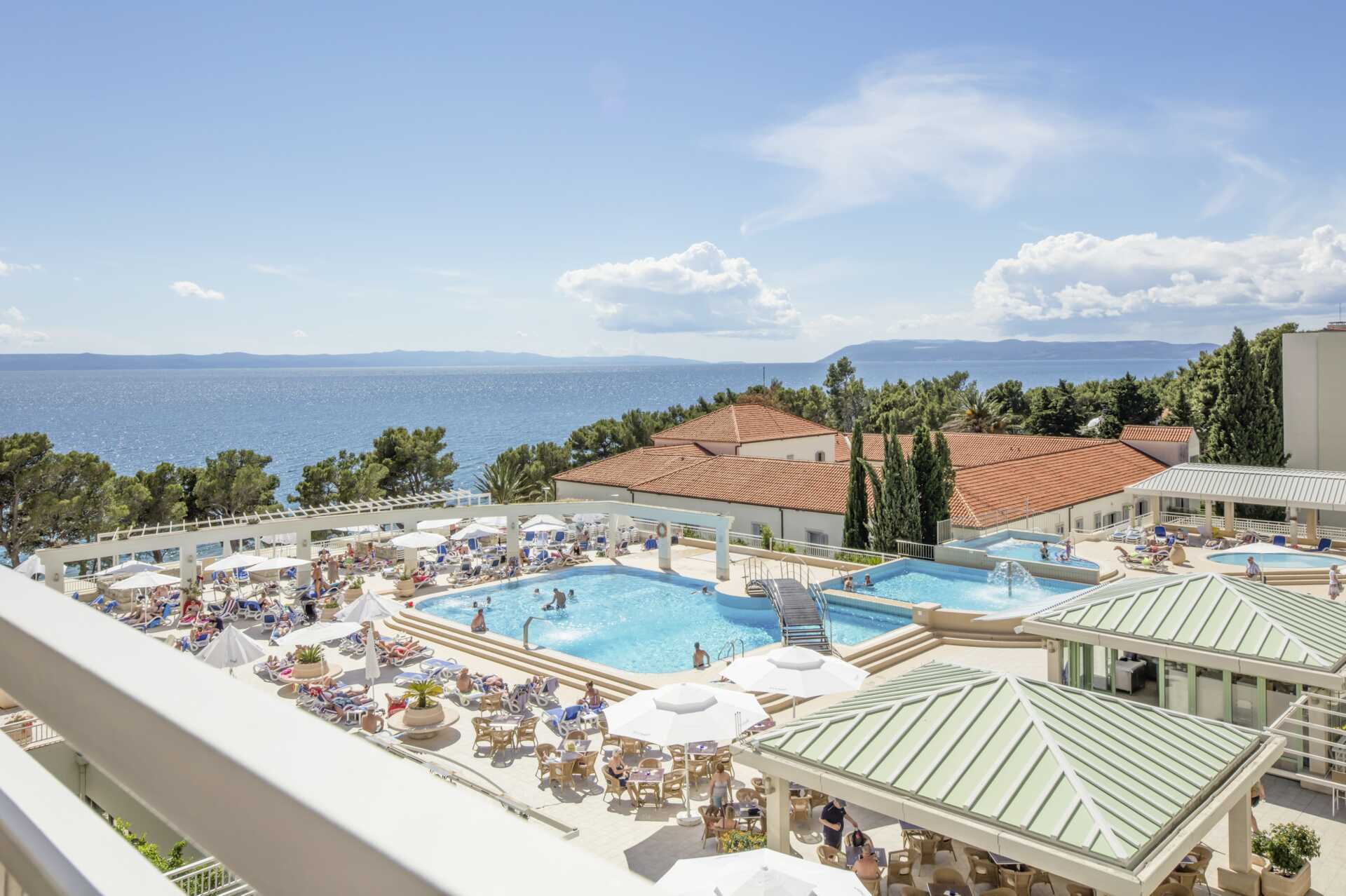 Hotell Bluesun Alga i Tucepi, Kroatien.Hotell Bluesun Alga i Tucepi, Kroatien.