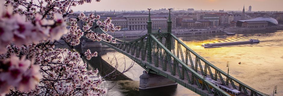 Bron som delar upp Budapest i Buda och Pest kallas Kedjebron.