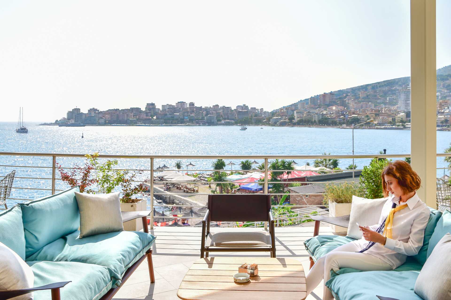 Hotell Butrinti i Saranda, Albanien.