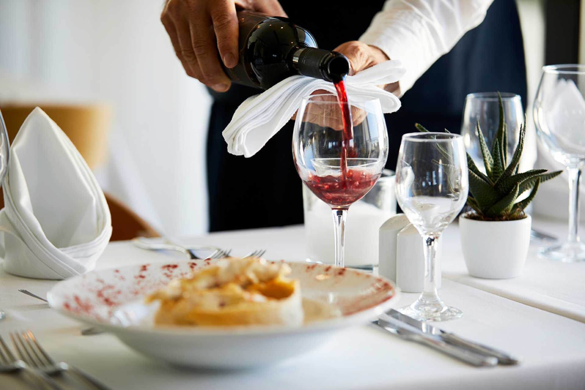 Restaurang på hotell Cactus i Rhodos stad, Grekland.