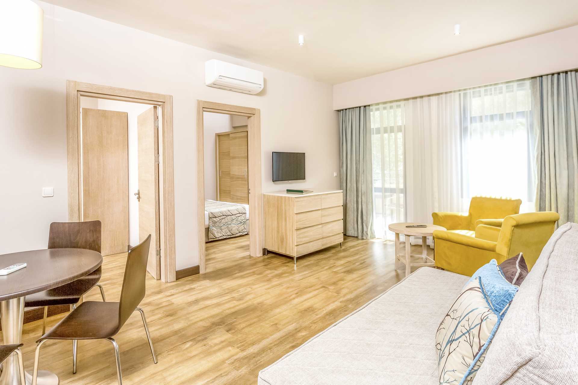 Familjerum på hotell Melas Holiday Village i Side, Turkiet.