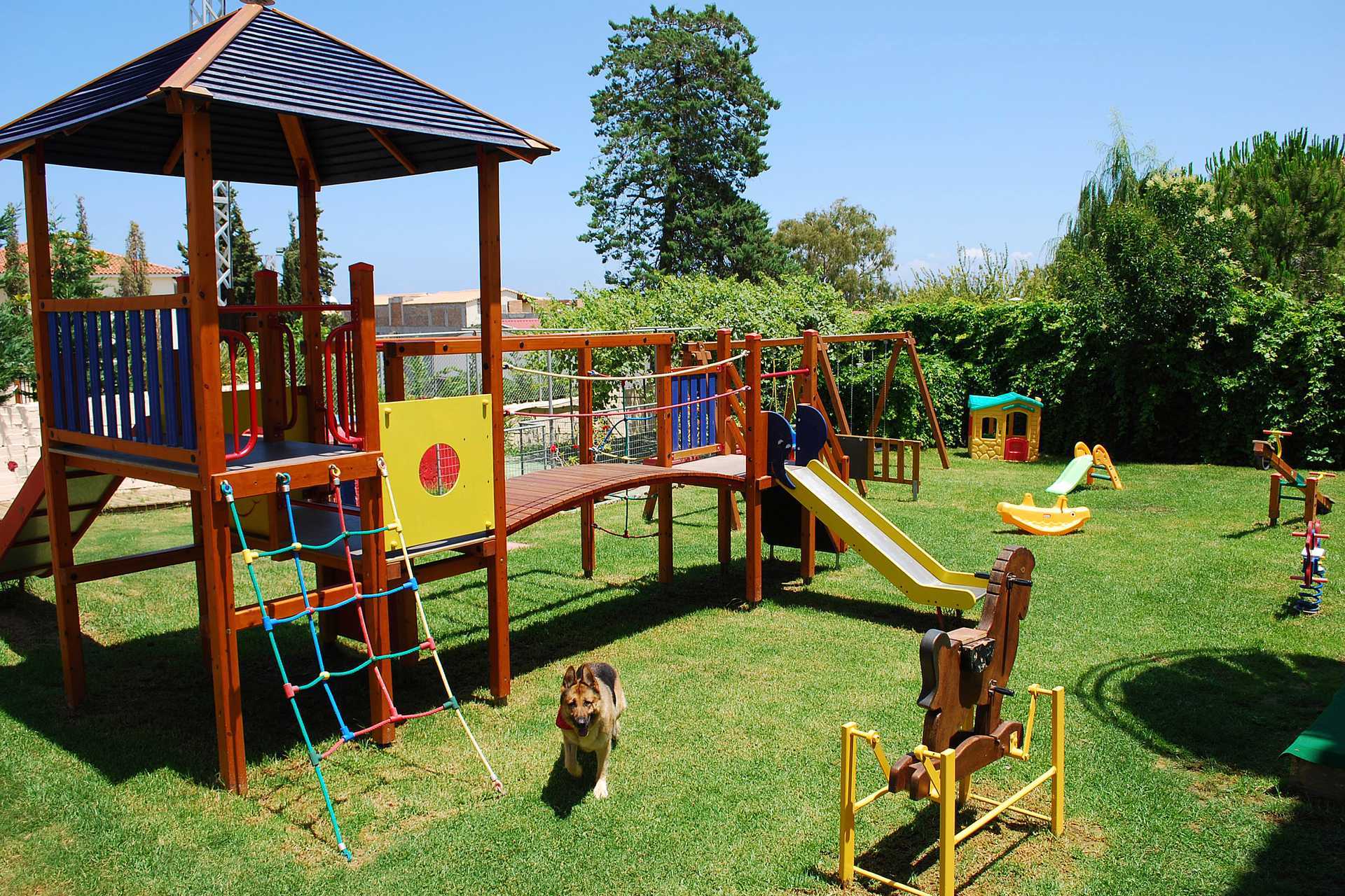 Lekplats på hotell Contessa på Zakynthos, Grekland.