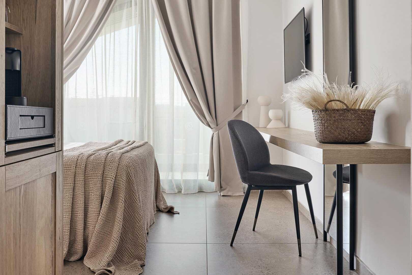 Dubbelrum på översta våningen på hotell Contessina i Tsilivi, Grekland.