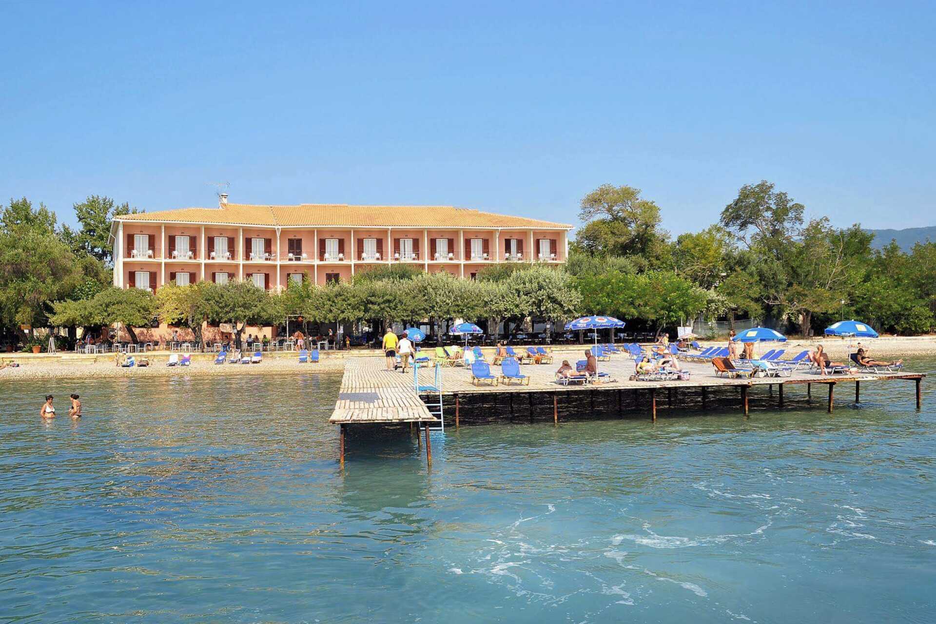 Hotell Dassia Beach på Korfu, Grekland.