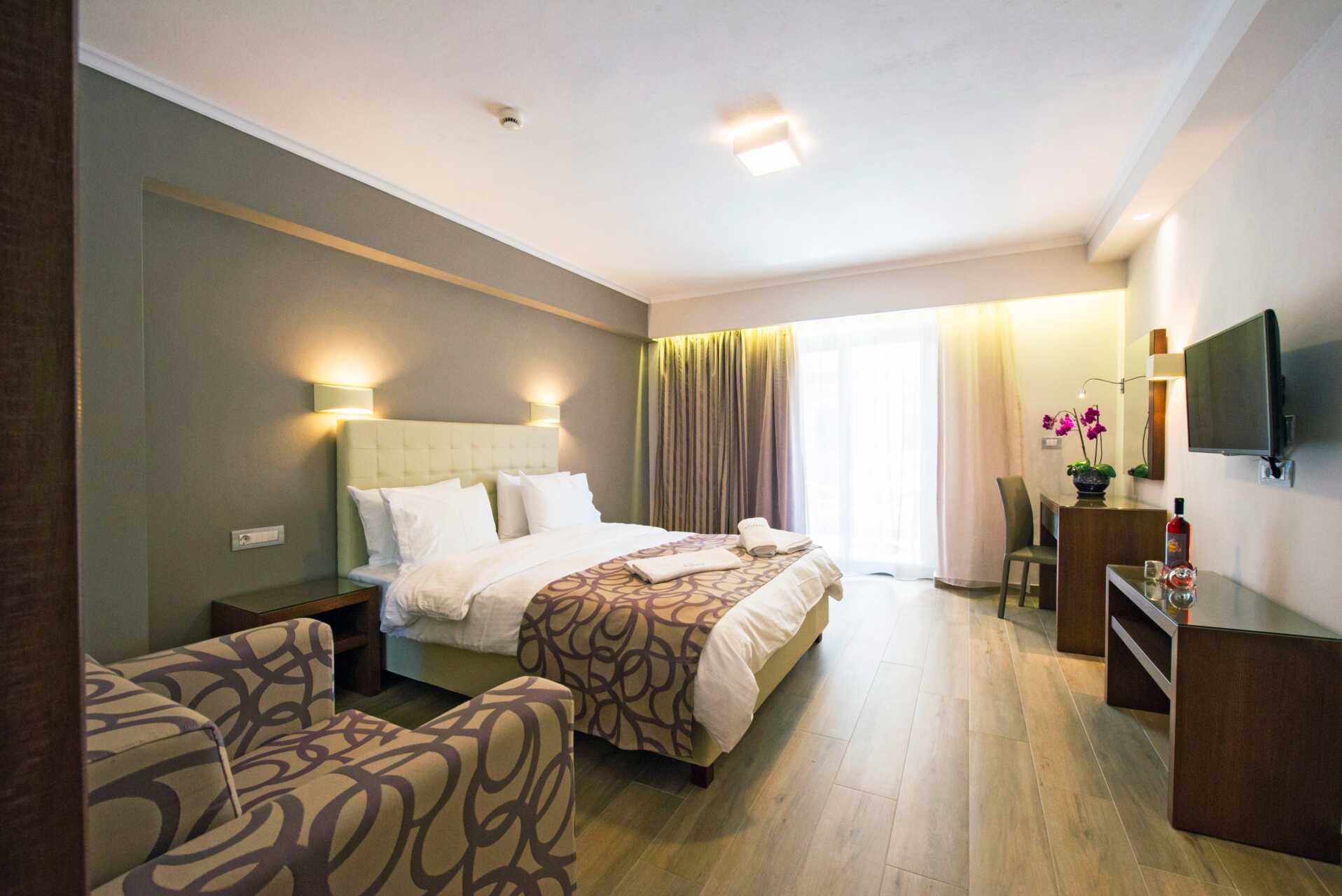 Deluxerum på hotell Adams i Parga, Grekland.