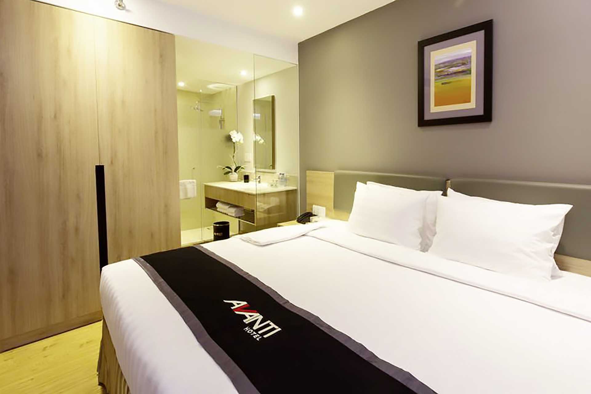 Deluxerum på hotell Avanti i Saigon, Vietnam.