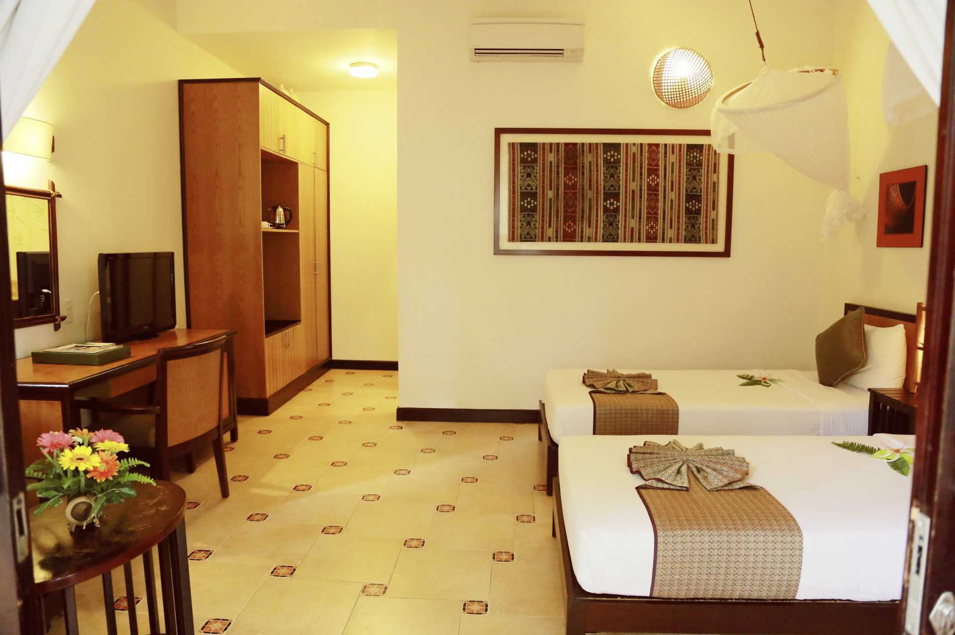 Deluxerum på hotell Bamboo Village Resort i Phan Thiet, Vietnam.