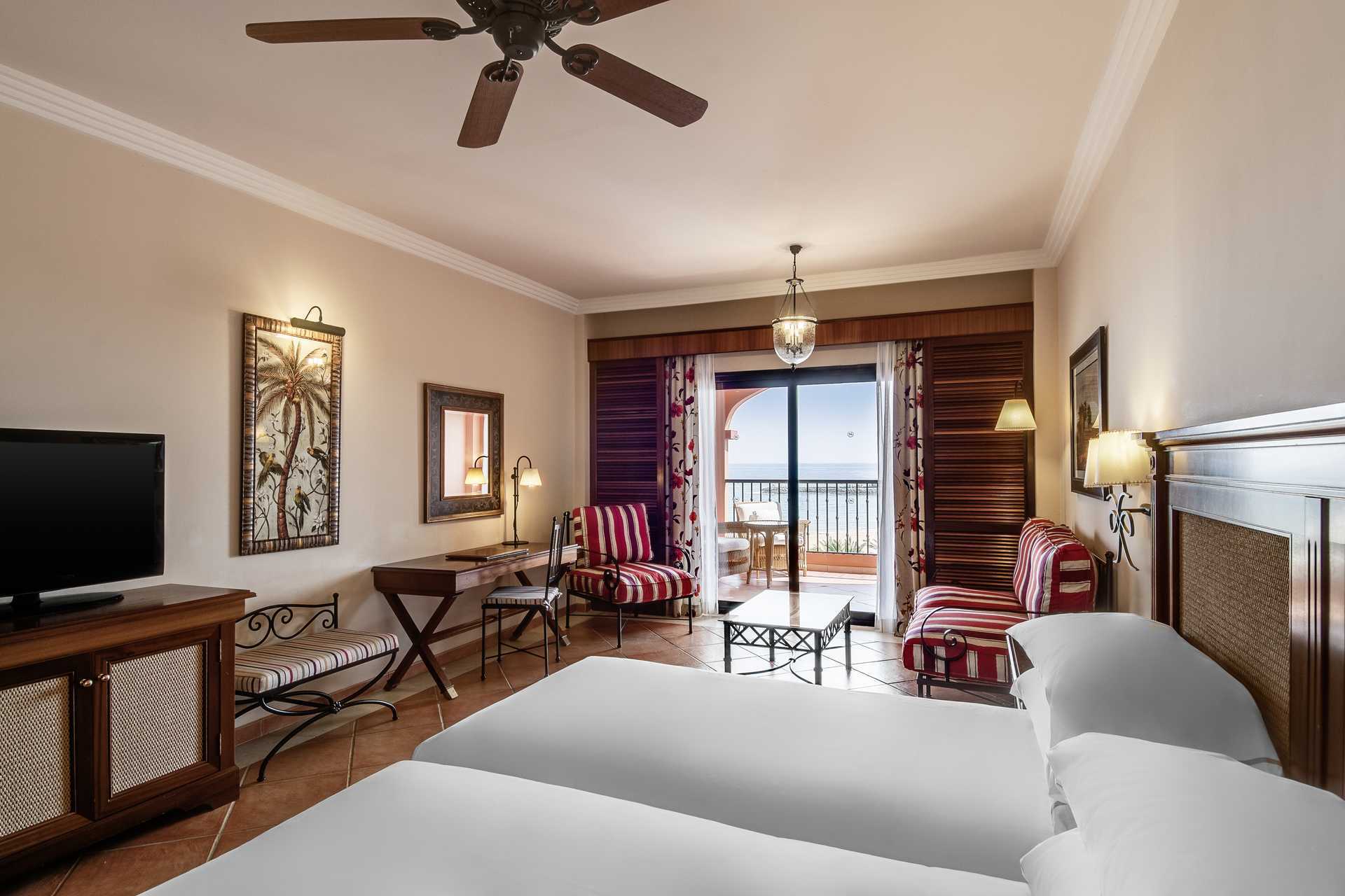 Deluxerum på Sheraton Fuerteventura Beach, Golf & Spa Resort i Caleta de Fuste, Fuerteventura.