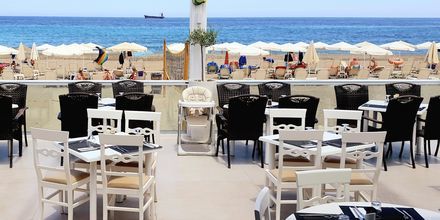 Restaurang på hotell Dimitrios Village Beach Resort i Rethymnon på Kreta, Grekland.