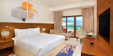 Dubbelrum på hotell Doubletree by Hilton Marjan Island i Ras al Khaimah.