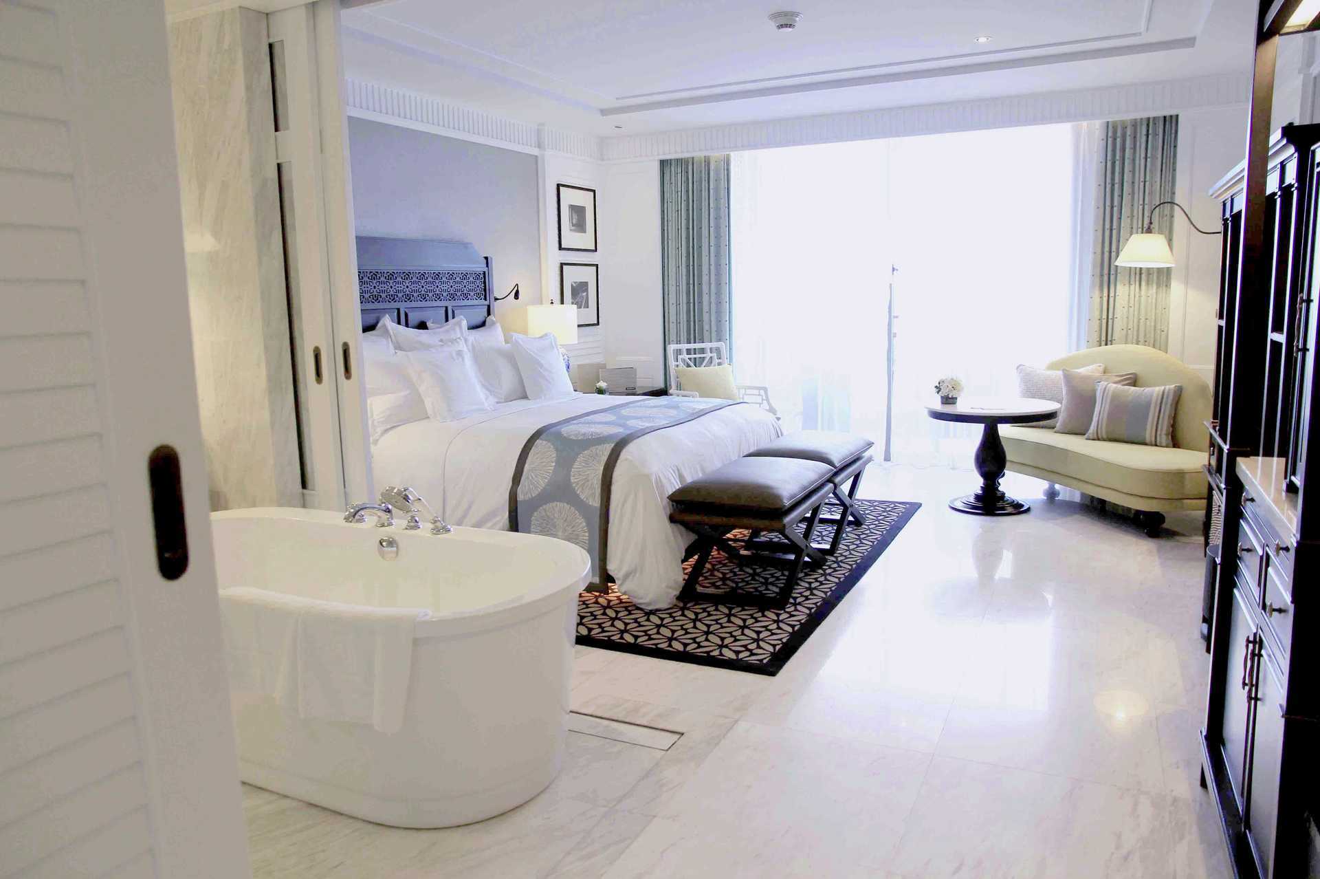 Dubbelrum i sidobyggnad på hotell Intercontinental Hua Hin Resort, Thailand.