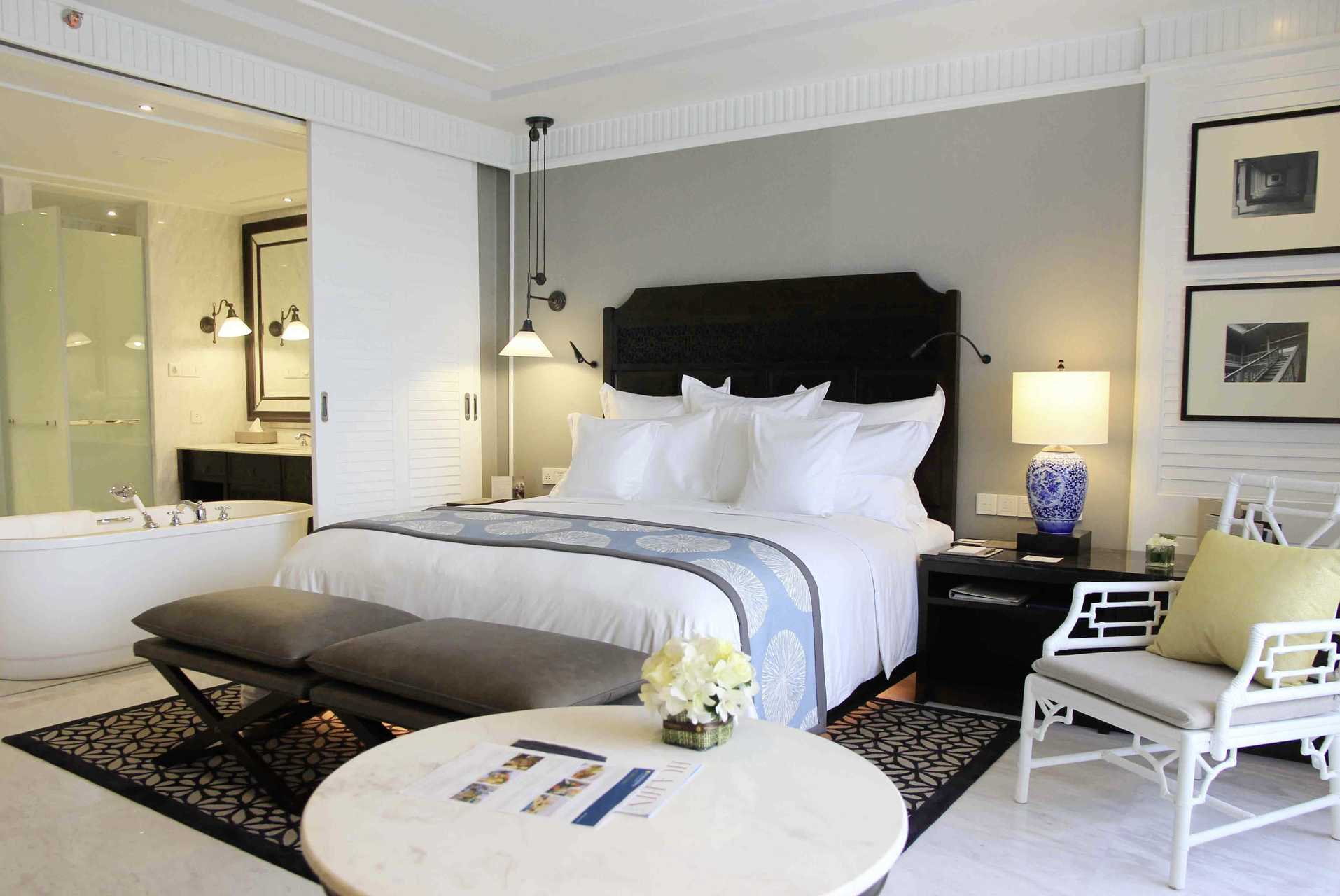 Dubbelrum i sidobyggnad på hotell Intercontinental Hua Hin Resort, Thailand.