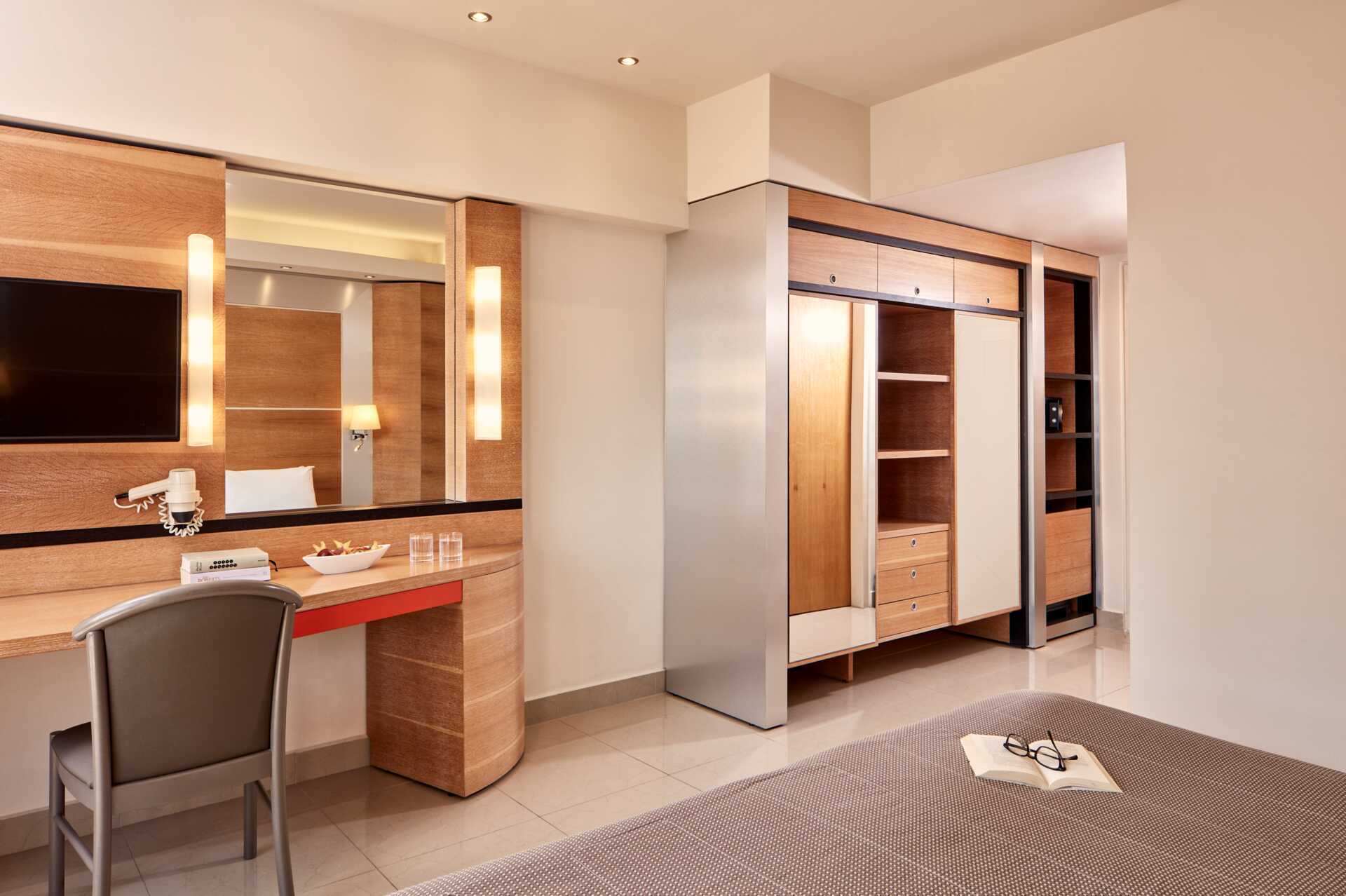 Dubbelrum med begränsad havsutsikt.