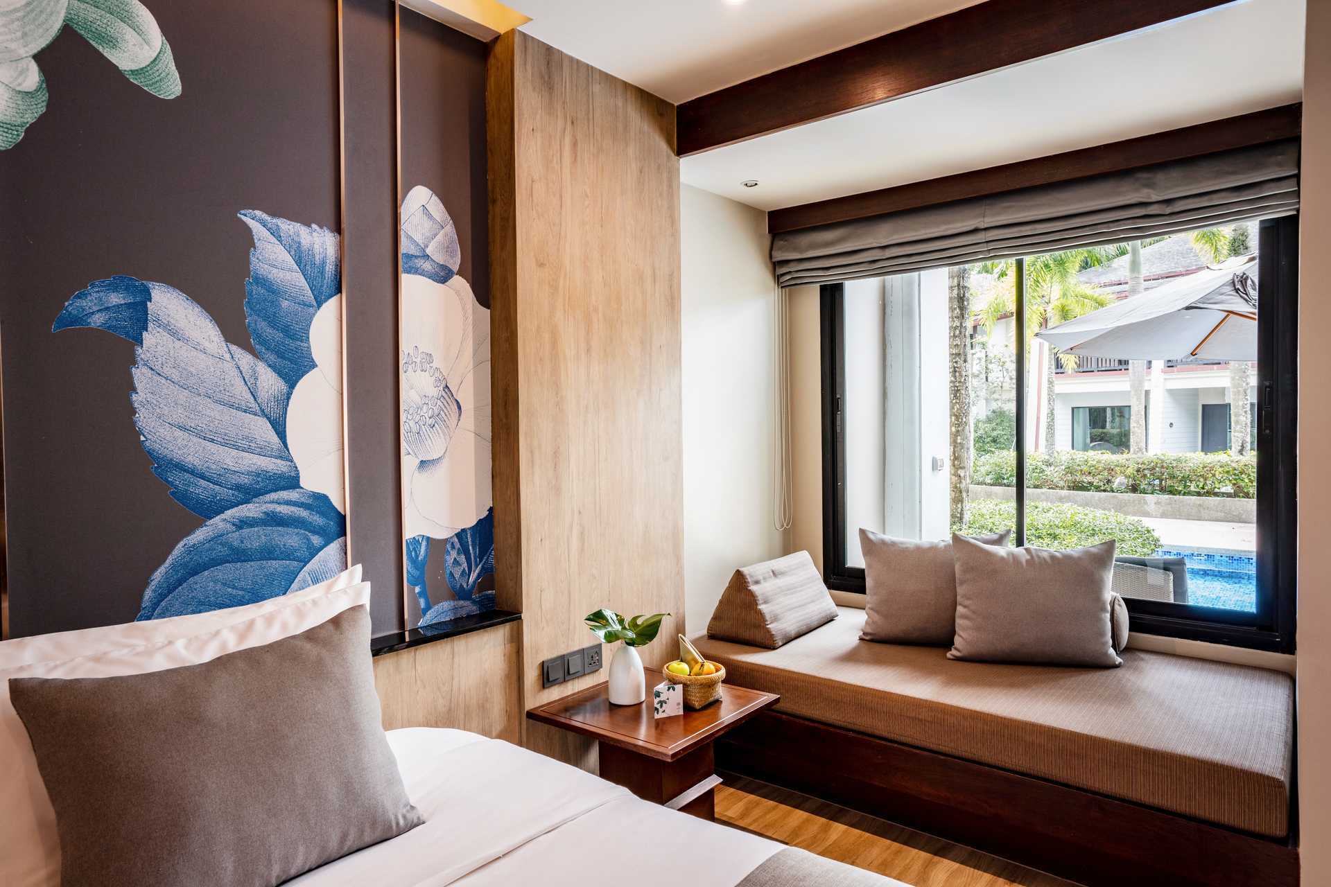 Dubbelrum med delad pool på La Flora Khao Lak i Khao Lak, Thailand.