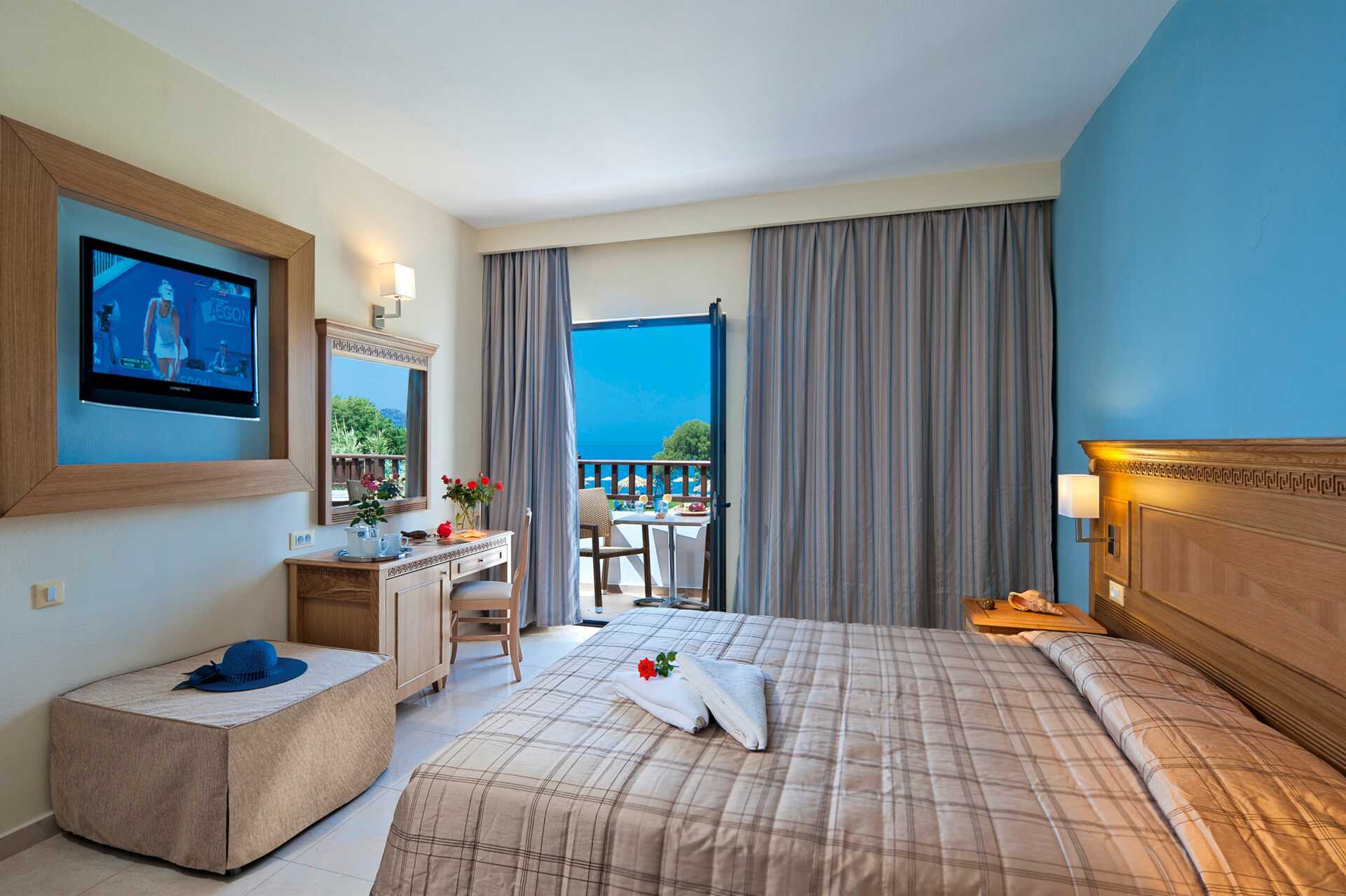 Dubbelrum med havsutsikt.