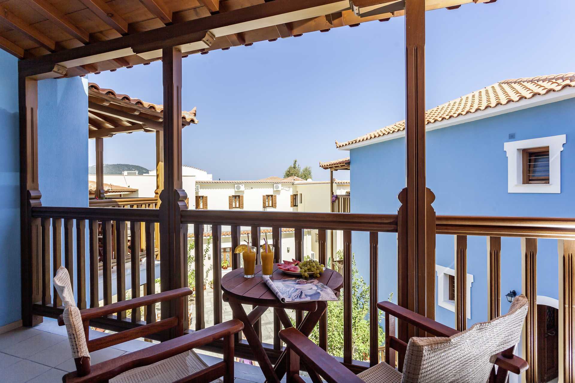 Dubbelrum på hotell Aeolos på Skopelos, Grekland.