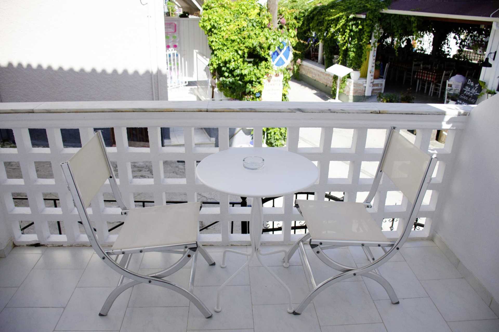 Dubbelrum på hotell Piccolo Bianco i Parga, Grekland.