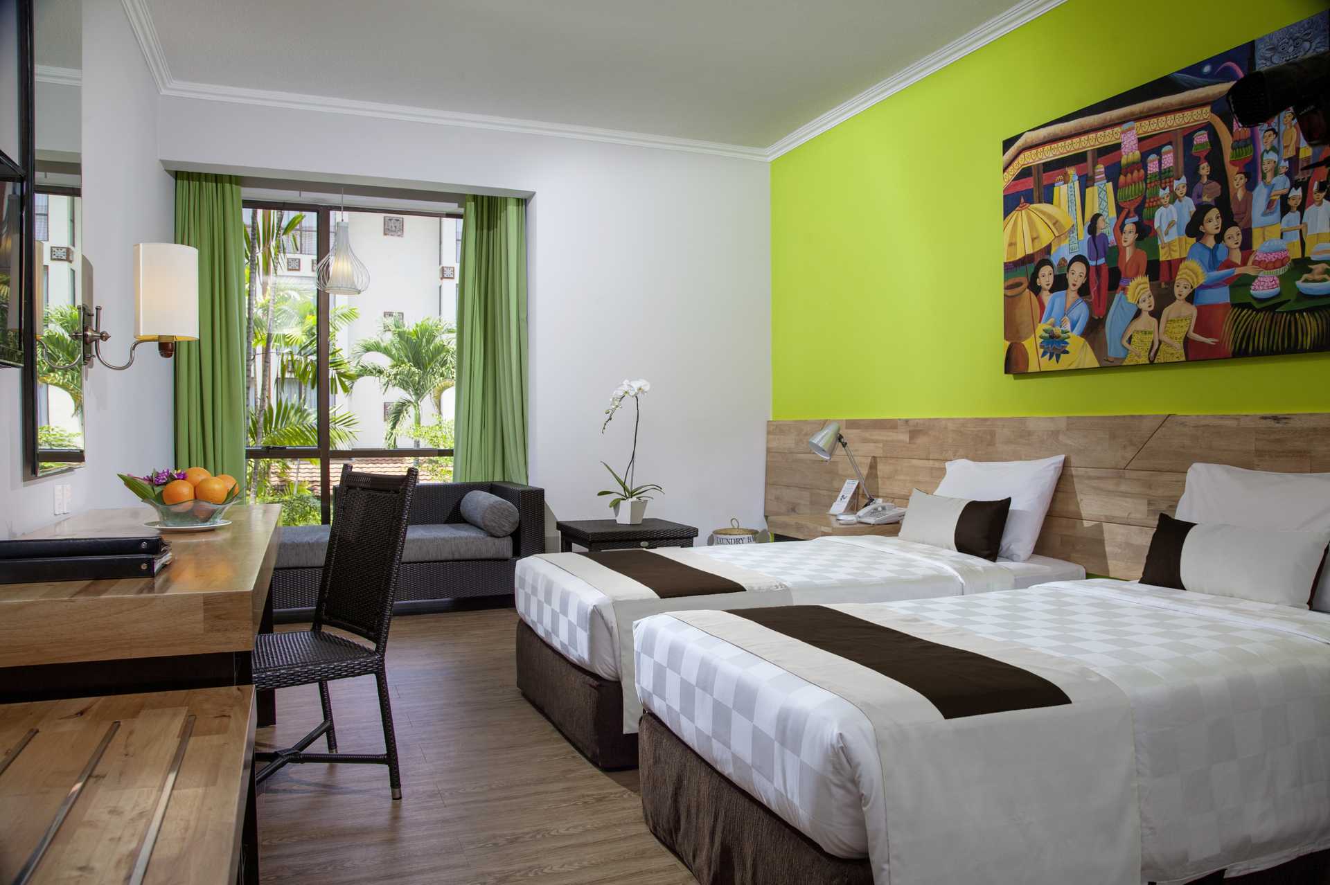 Dubbelrum på hotell Prime Plaza Sanur i Sanur på Bali.
