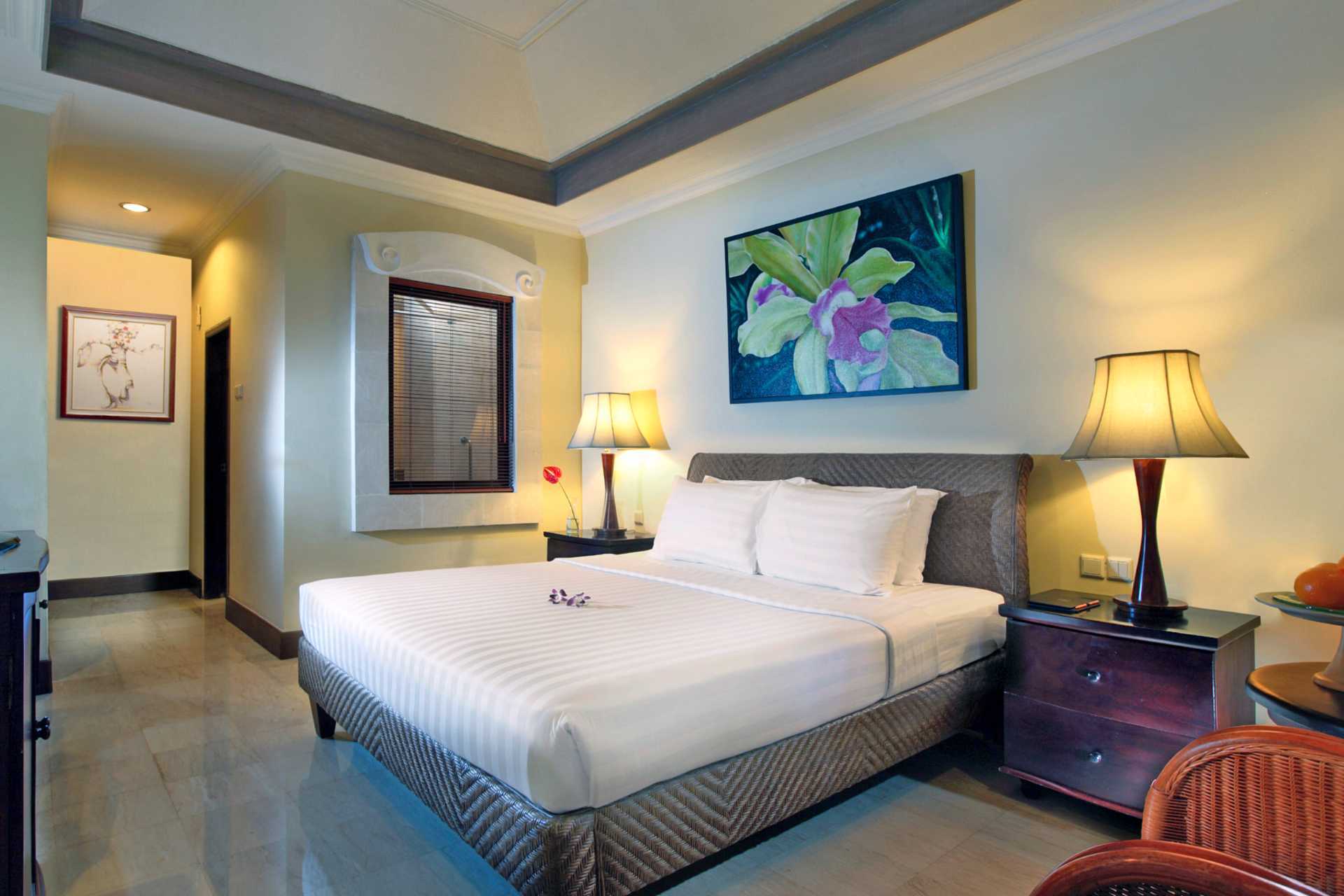 Dubbelrum på hotell Puri Santrian i Sanur, Bali.