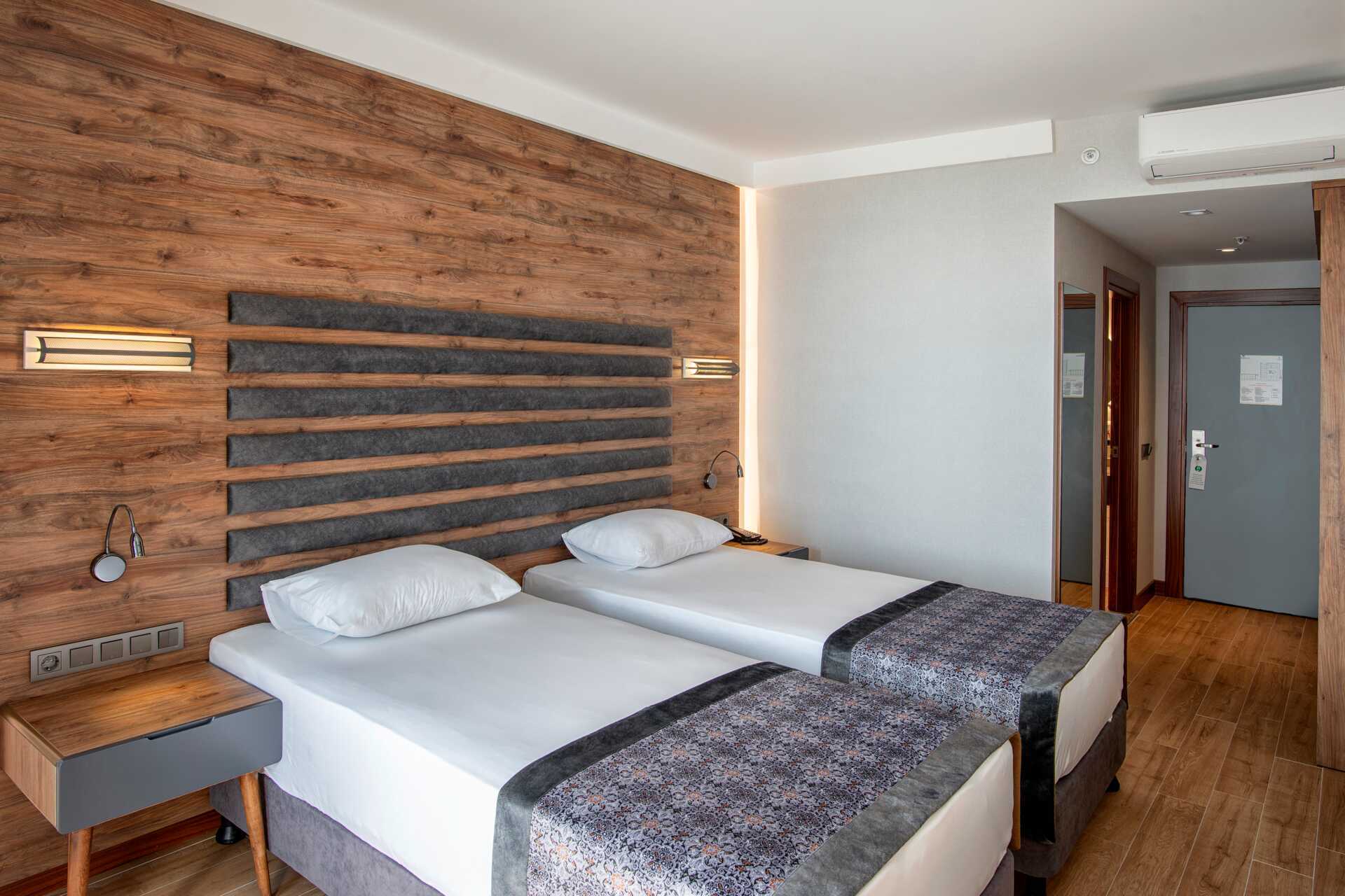 Dubbelrum på hotell Riviera Zen i Alanya, Turkiet.
