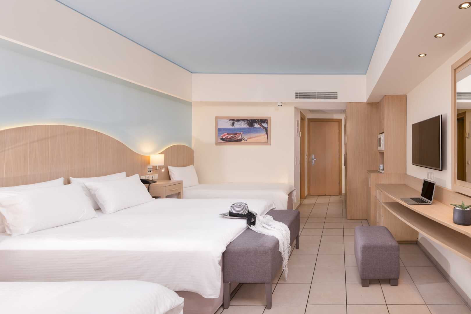 Dubbelrum på hotell Star Beach Village & Waterpark i Hersonissos på Kreta.